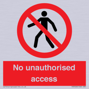 No unauthorised access